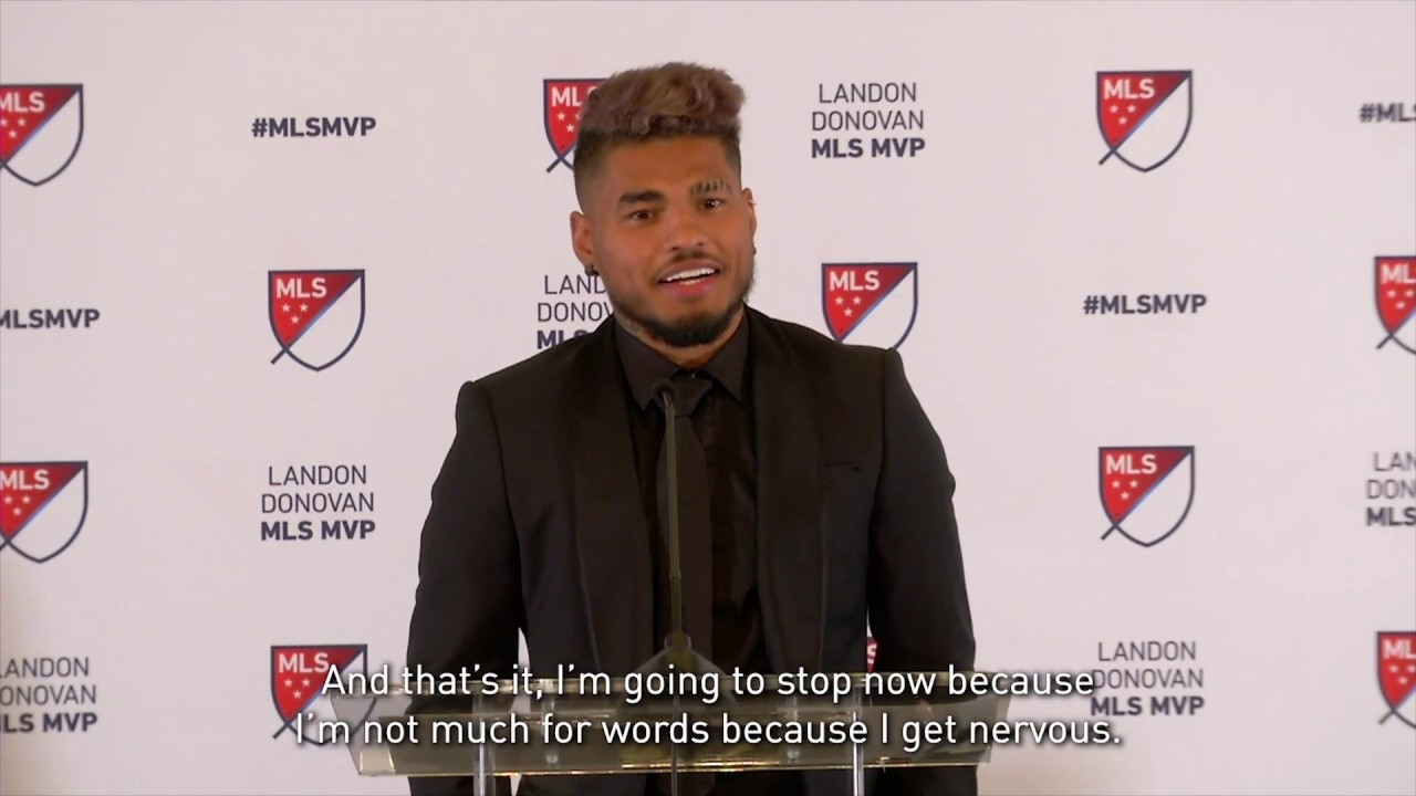 Josef Martinez's MVP Acceptance Speech football score