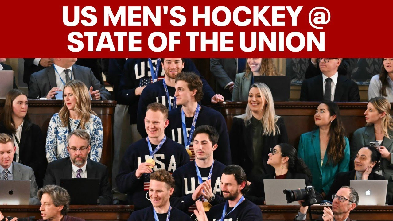 U.S. Men's Hockey team honored at State of the Union