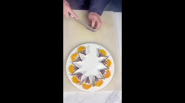 Easy to learn plate trim!# Fruit and vegetable modeling# Plate setting skills# Eating ritual feelin