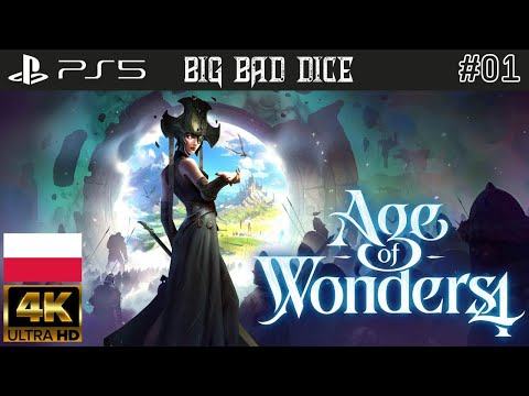 Age of Wonders 4 PS5 - Zaczynamy grę! Pola Odrodzenia i Ludzie Przeznaczenia - Gameplay pl #01
