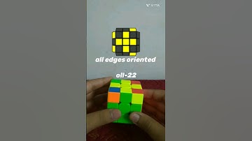 all edges oriented | Oll-22 #cubing #algorithm