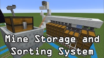 Auto Mine Storage and Sorting System Using Chest Minecarts