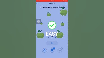 Easy Game  level 6 How many apples are there? Walkthrough