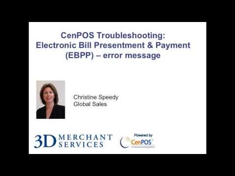 CenPOS troubleshooting video- EBPP set up