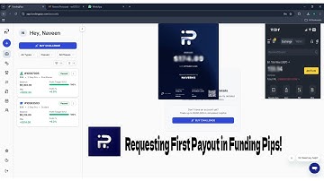 Eerste uitbetaling live aanvragen met Funding Pips. 5K account!!