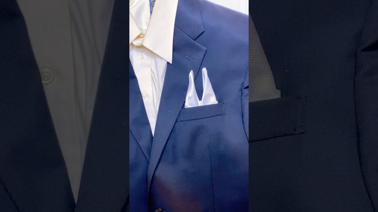 Rabbit fold pocket square 