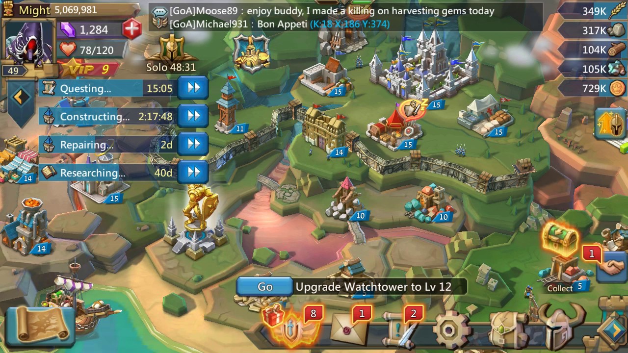 Challenge stage 1-5 F2P lords mobile