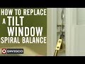 How to Replace a Tilt Window Spiral Balance