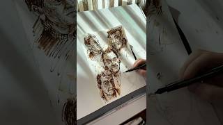 Fountain Pen Sketching | Pelikan Smoky Quartz