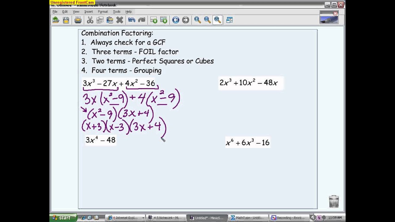 Algebra II Factoring By Grouping And Combination Factoring YouTube algebra-ii-factoring-by-grouping-and-combination-factoring-youtube