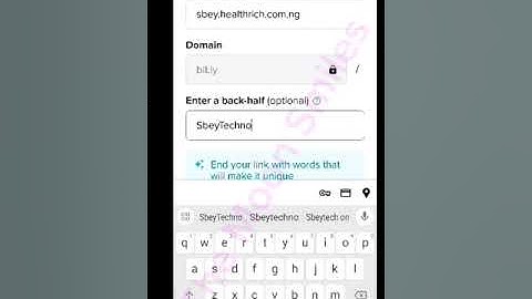 How To Shorten Your Links/URL Using Bitly.com (On Mobile Phone)