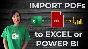 Import Data from a PDF to Excel