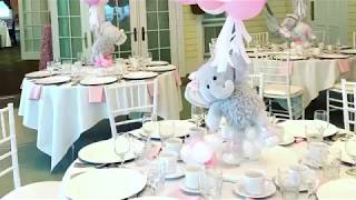 Baby Girl Elephant Theme Baby shower Elephant Air Balloons Teddy bear Air Balloon \/Delayne House