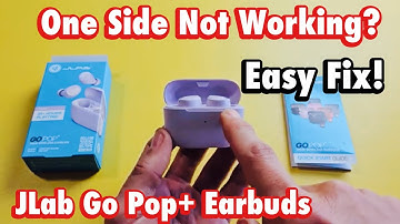 JLab Go Pop+ Earbuds: One Side Not Working? Fixed!