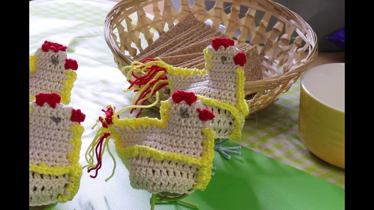 Eierwärmer Hühner häkeln Einfache Anleitung #galihäkeln - YouTube