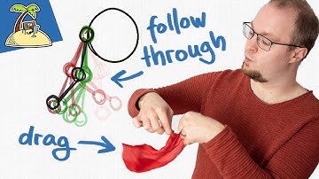 Easiest way to animate follow through: straight ahead - 2D animation course [011]