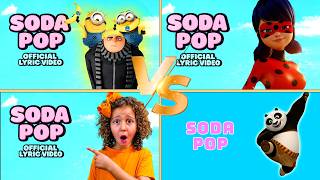 Soda pop x Minions x Lady BUG x Sierra Fam x Kung Fu Panda x Golden