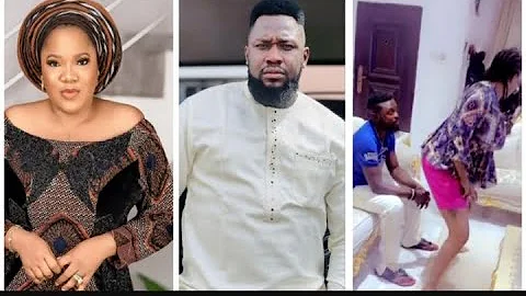 Toyin Abraham SEEN with Actor Agboola Juwon late in the night shooting a film