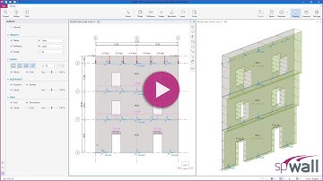 Create and Edit Concrete Wall Models in spWall