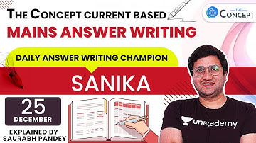 25-Dec | The Concept Current Based Daily Answer Writing for Mains 2020 | Saurabh Pandey