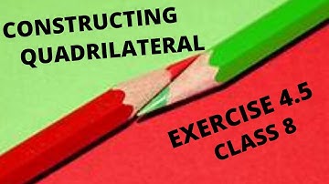chapter - 4 || exercise 4.5 all questions || class 8 practical geometry || mathmatics nectar