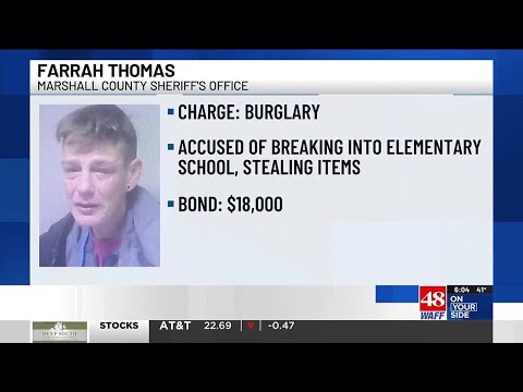 Marshall Co. woman arrested for breaking into Brindlee Mountain Elementary School