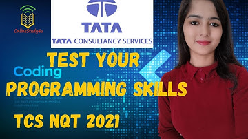 TCS NQT 2021 Coding Questions | Test Your Programming skills