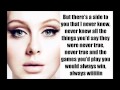 Set Fire to the Rain - Adele (lyrics)