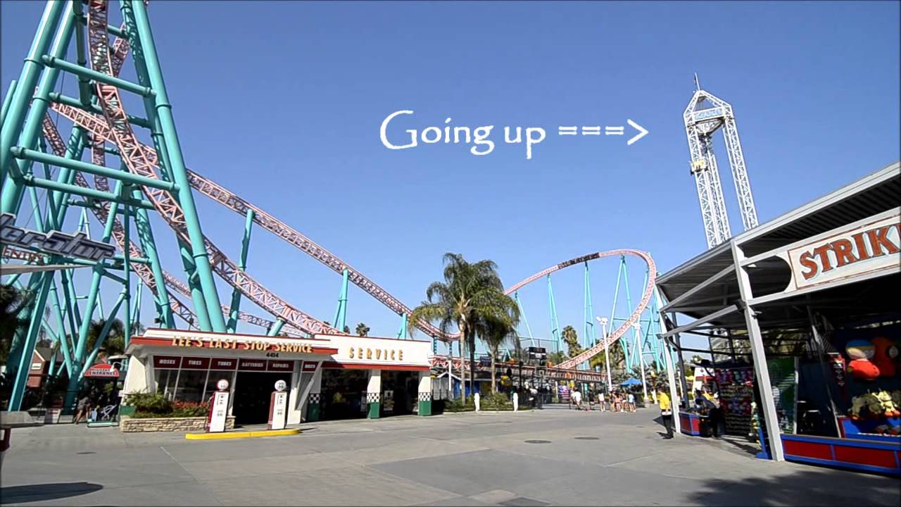 Roller Coaster Xcelerator at Knott's Berry Farm Park, Los Angeles