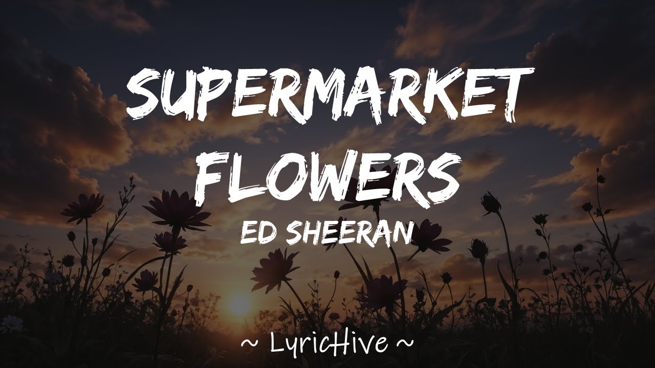 Ed Sheeran - Supermarket Flowers (Lyrics) [4K Lyric Video] - YouTube