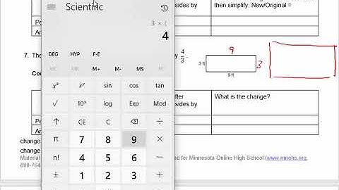 Geometry: effects of changing dimensions on area and perimeter Help Video