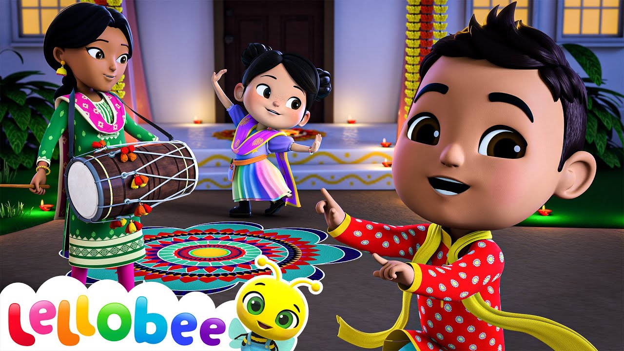 Diwali   The Festival of Lights Lellobee Kids Songs Sing and Dance