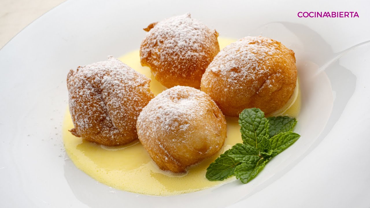 Cómo hacer buñuelos de viento con natillas con Karlos Arguiñano