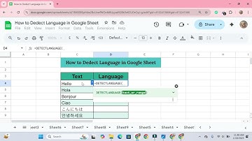 How to Detect Language in Google Sheets | Step-by-Step Guide
