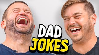 Dad Jokes | Don't laugh Challenge | Andrew vs Matt | Raise Your Spirits