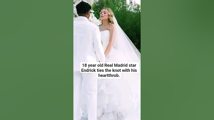 18 year old Real Madrid star Endrick ties the knot with his heartthrob.