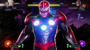 Marvel vs. Capcom Launch MP pt88 - vs. Nova/Captain America