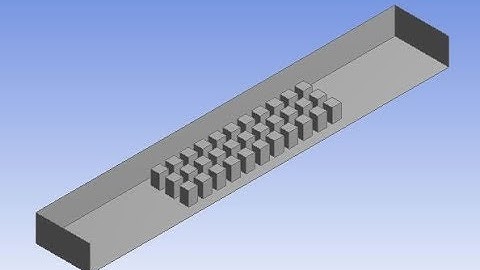 CFD analysis of heat transfer through fins in a rectangular channel (Part-1)