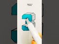 3d Drawing Number 3 Shorts 