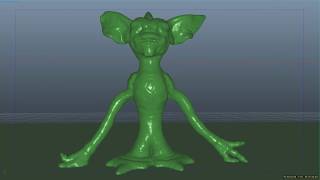 RealFlow OpenGL Test Render - Melting Gremlin!
