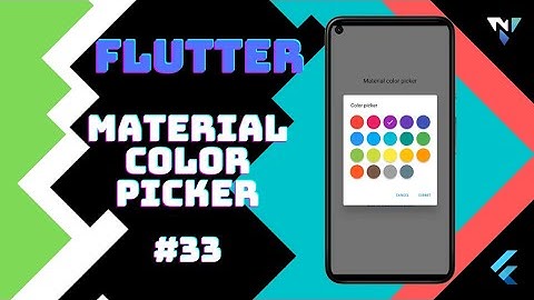 @Google #Flutter Tutorial for Beginners #33: Fun with Material Color Picker in Flutter