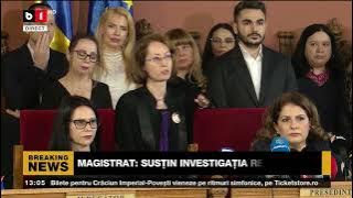 JUDECĂTOR RALUCA MOROȘANU DECLARAȚII LA CONFERINȚA DE PRESĂ: SUSȚIN INVESTIGAȚIA RECORDER_Știri B1TV