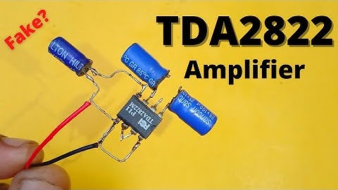 TDA2822 ic amplifier | how to make amplifier using 2822 ic | amplifier kaise banaye