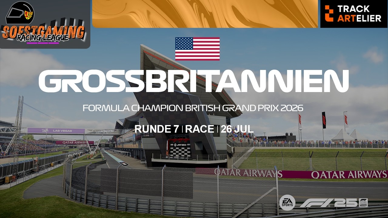 Soestgaming Racing League Champion | Season 5 | Rennen 07 | Silverstone | powered by TrackArtelier