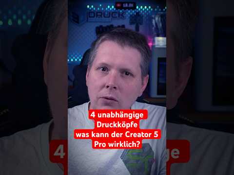 4 unabhängige Druckköpfe – was kann der Creator 5 Pro wirklich? #3dprinter #flashforge #test