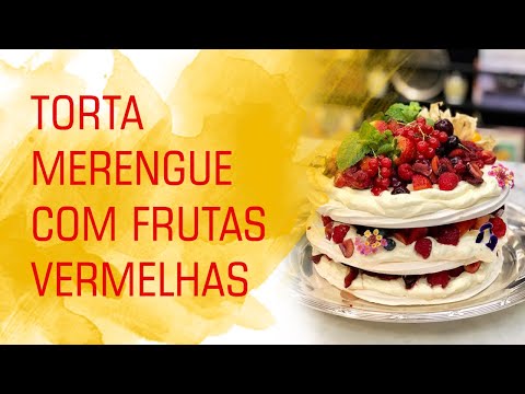 Vídeo: Tarte Com Creme De Merengue E Frutas Vermelhas