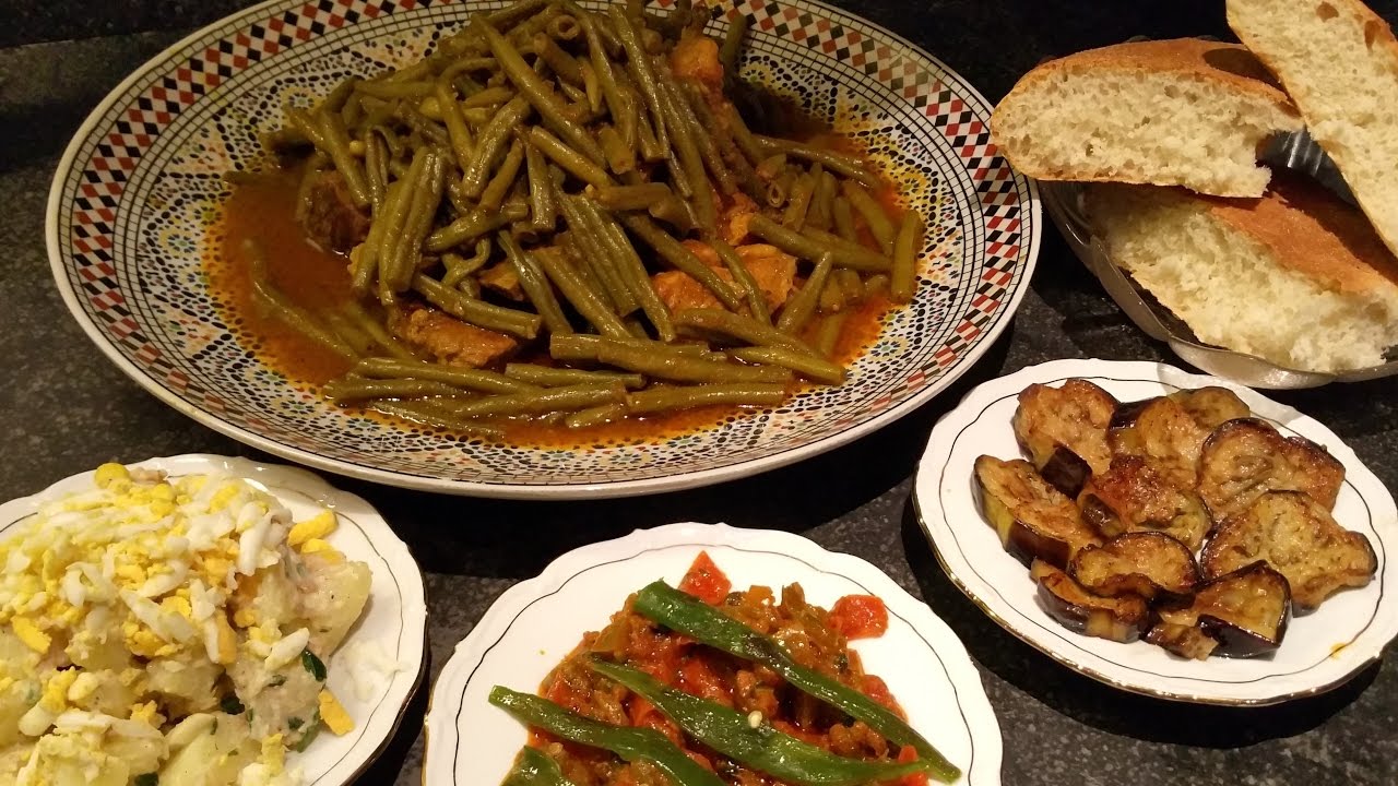 طاجين اللحم باللوبيا الخضراء من تقديم نادية الفاسية