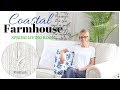 Coastal Farmhouse Living Room ~ Spring Living Room Decor