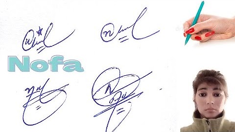 Nofa name style# name signature with arooj