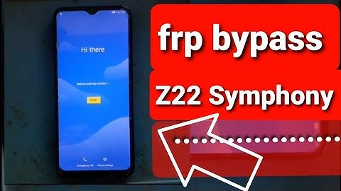 Frp bypass Z22 Symphony mobile phone #frpbypass #phonerepair #smartphone